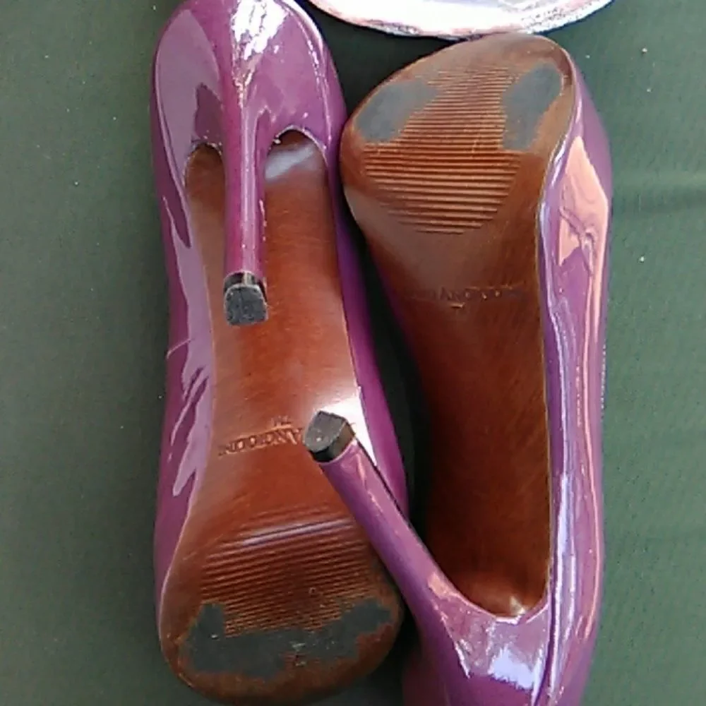 Enzo Angiolini Purple Platform Heels